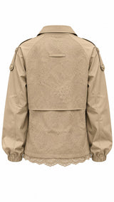6169 Lace detail back jacket