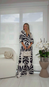 0437 Long sleeve top and pants set