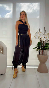 5242 Anckle tie balloon pants