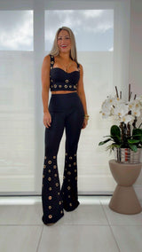 T538 Set golden eyelets