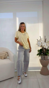 6924 Shiny and pearls hearts top