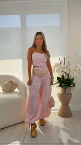 5251 Top and bubble pants set