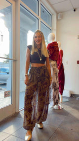 1287 Boho breeze sheer lounge aladin pants