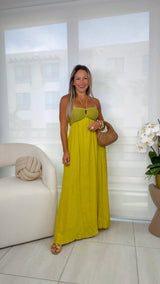 0043 Tube hulter maxi dress