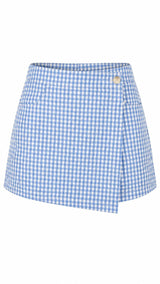 3190 Crossover gingham shorts