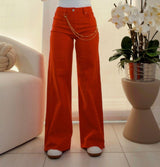 1019 High rise wide leg palazzo pants