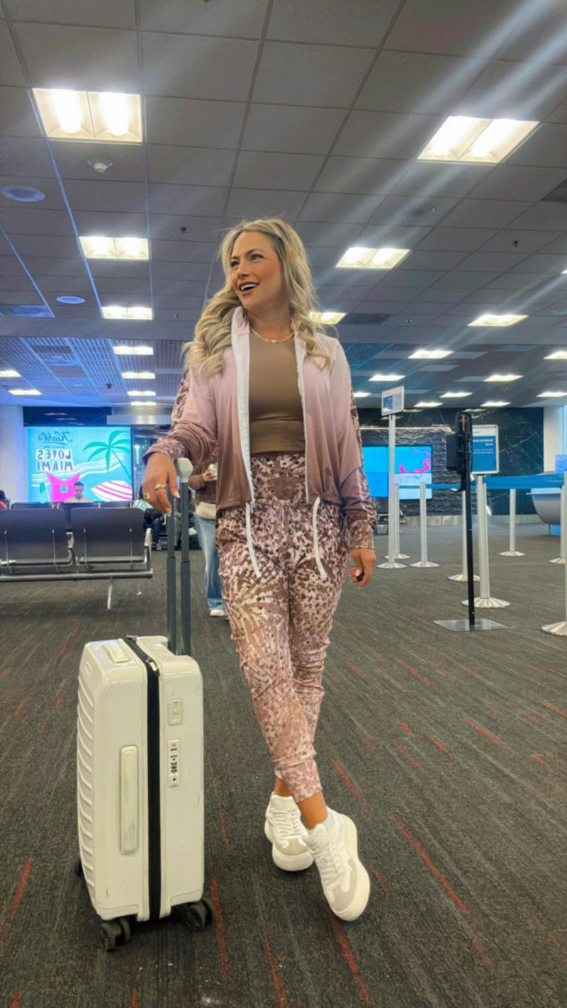 1549 Star animal print jacket and jogger set