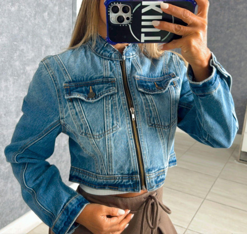 4279 Crop overside denim jacket