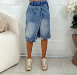 6071 Crossover bermuda denim shorts