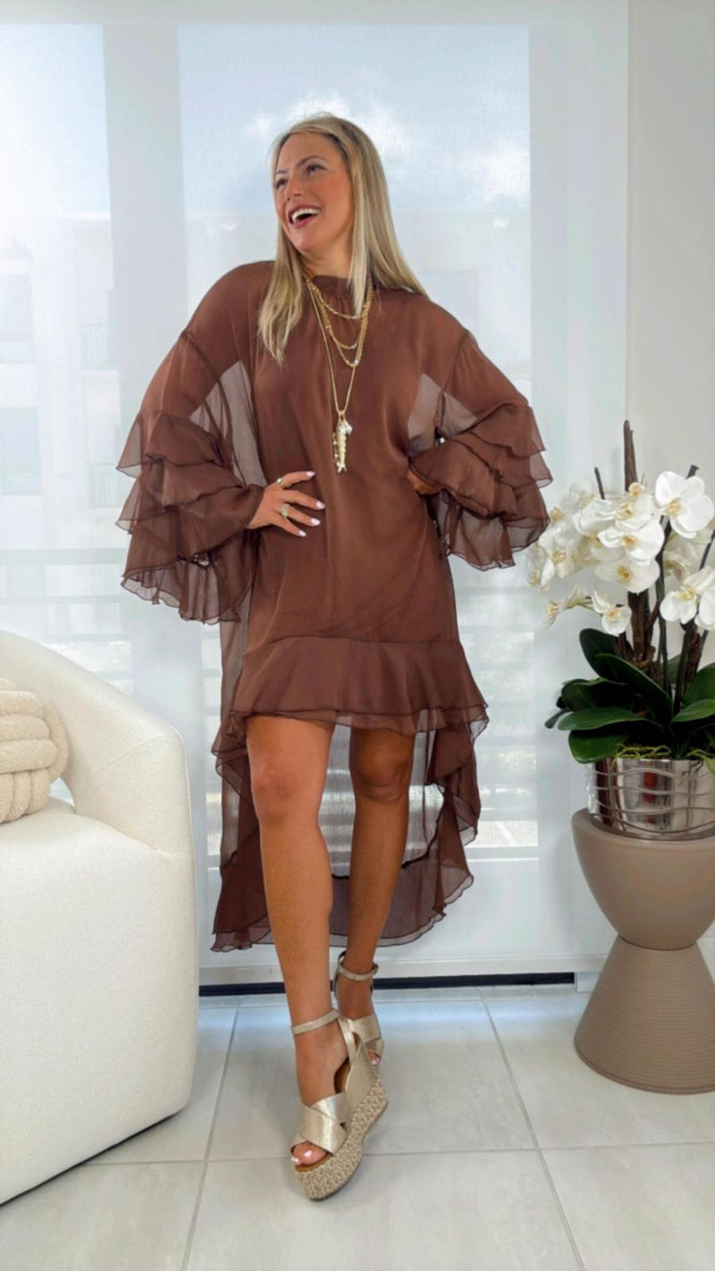 0568 Bohemian mini dress