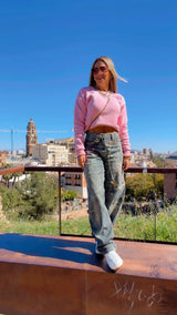 1159 Urban chain balloon pants