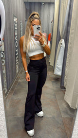 1675 High-Waist bootcut legging pants
