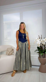 T804 Ocean breeze stripe dress