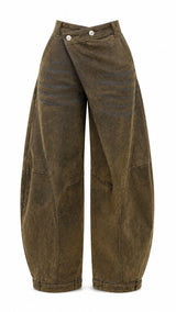 1631 Velvet Suede Cross Over Pants