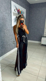 5384 Strapless open side jumpsuit