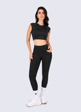 CROP FUTURE SCULPT - BLACK