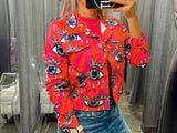 2362 Jacket with love eye print