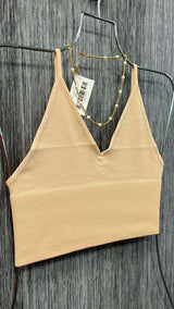 155 Ribbed short cami top