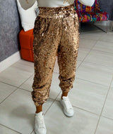 9462 Sequin jogger pants