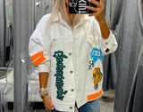 7984 Peace, love and smile jacket