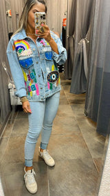 4243 Rainbow sequin jacket