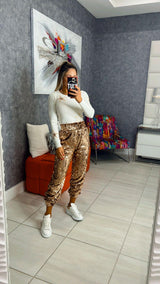 9462 Sequin jogger pants