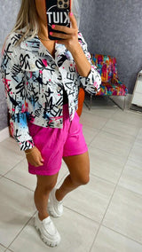 2362 Jacket with mow love print