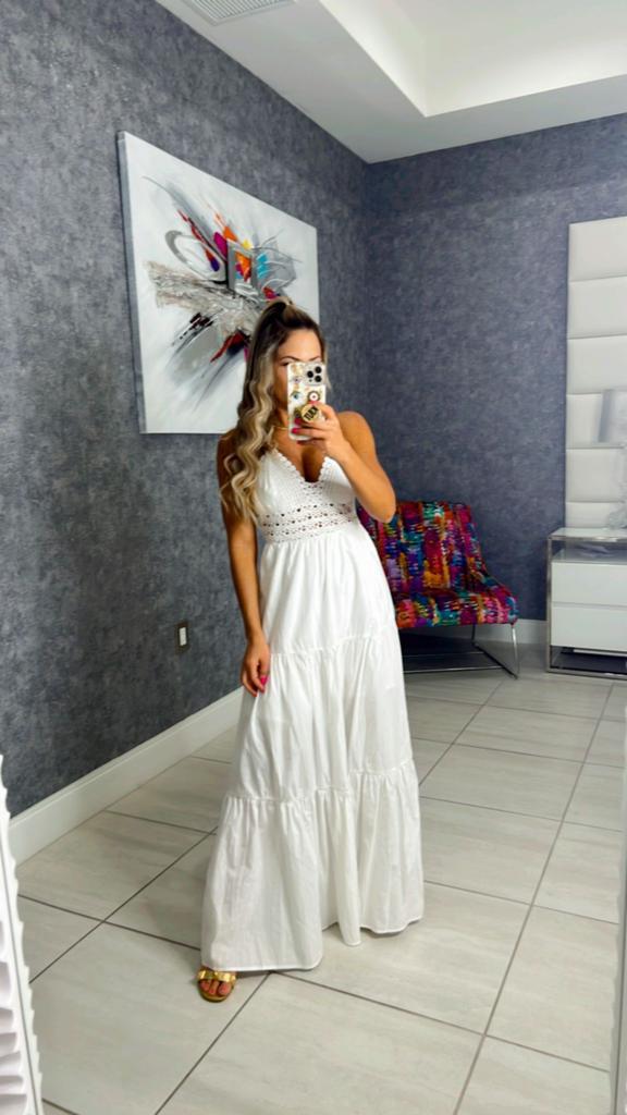 4186 Crochet lace up tie open back maxi dress kiutbylinda 4186 Crochet lace up tie open back maxi dress kiutbylinda