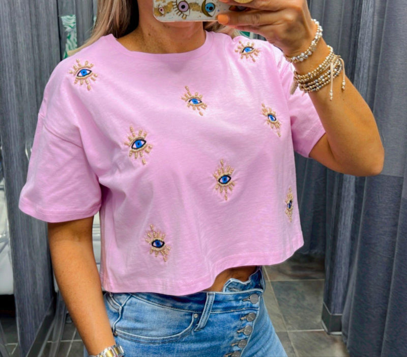 3052 Eye crop top T-shirt