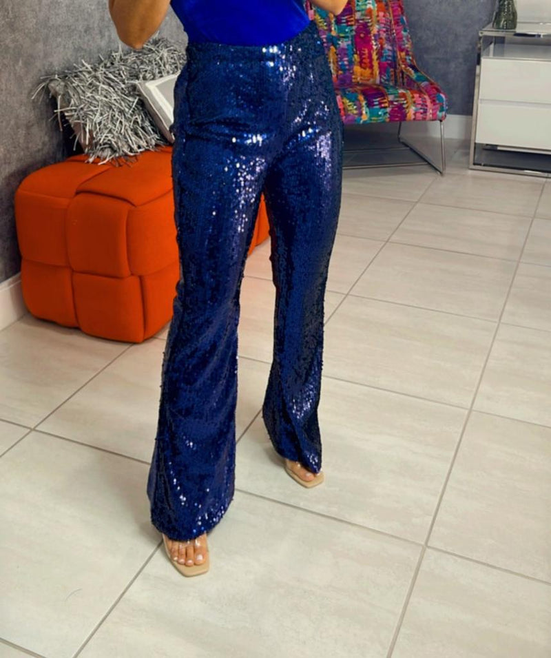 3393 Shiny sequined pants